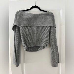 FashionNova “Let’s fly away off shoulder crop top”